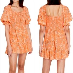 Faithfull The Brand Charlotte Mini Dress in Stevie Floral Print size Small (4)